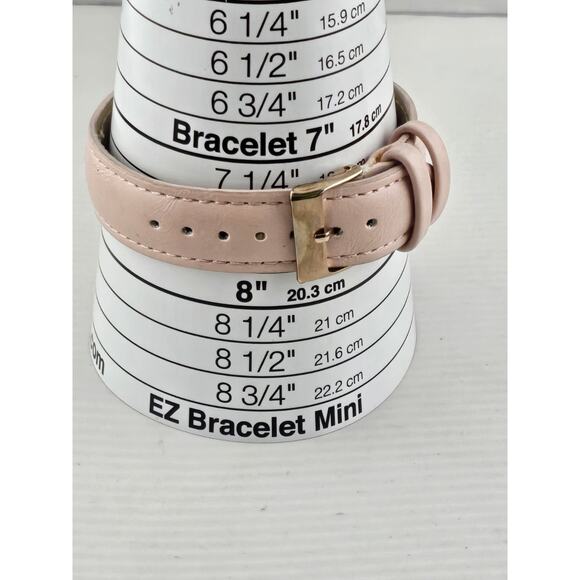 Rosefield Swiss Ladies Quartz Watch Rose Gold Bezel Pink Band New Battery Runs main image 4